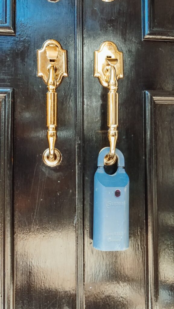 Lock Box Hanging on a Doorknob